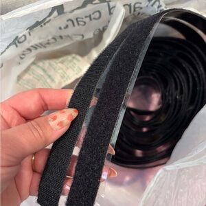 Black Hook and Loop Fastener (Velcro) strip